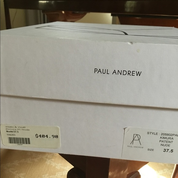 Beautiful Paul Andrew Nude Patent Leather Pumps - Picture 5 of 5